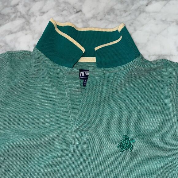 VILEBREQUIN BOYS COTTON PIQUE POLO SHIRT 8ANS - Picture 4 of 10